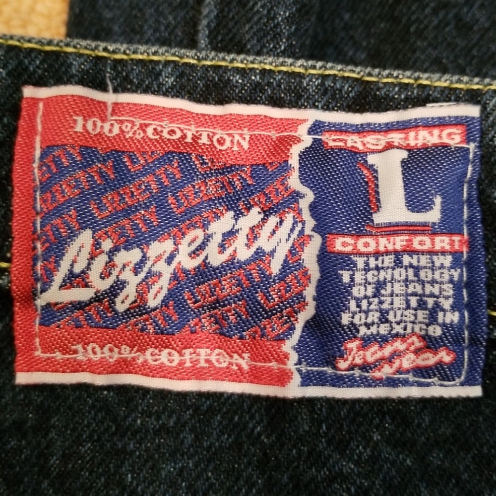 Lizzetty Dark Wash Jeans With Embroidery Size 30 - Picture 7 of 8